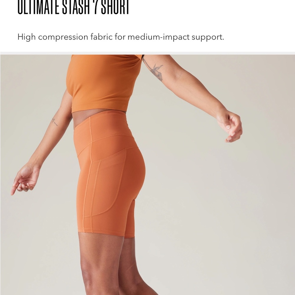 Brand new Athleta bike shorts.  Purchased wrong size. - Picture 4 of 6